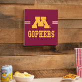 University of Minnesota Wood Wall Sign, 12x12, Collegiate, Home
