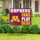 University of Minnesota Coroplast Yard Sign "Fans Play Here", Collegiate, Home