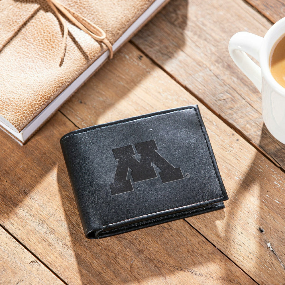 University of Minnesota, Bi-Fold Wallet, Black, Collegiate, Home