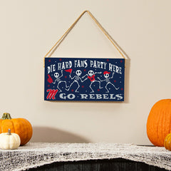 University of Mississippi Halloween Wood Wall Sign, 6x11, Collegiate, Home