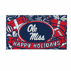 University of Mississippi Holiday PVC Mat, 28"x16", Collegiate