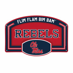 University of Mississippi USA Embossed Steel Wall Sign, 11" x 17", Collegiate, Home