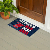 University of Mississippi Fan Mat, 28"x16", Collegiate