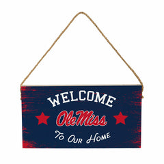 University of Mississippi Wood Wall Sign, 6x11, Collegiate, Home