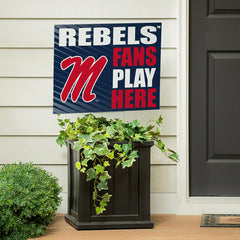 University of Mississippi Coroplast Yard Sign "Fans Play Here", Collegiate, Home
