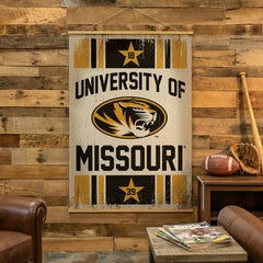 University of Missouri, Canvas Wall Tapestry, Large, 54x36, Collegiate, Home