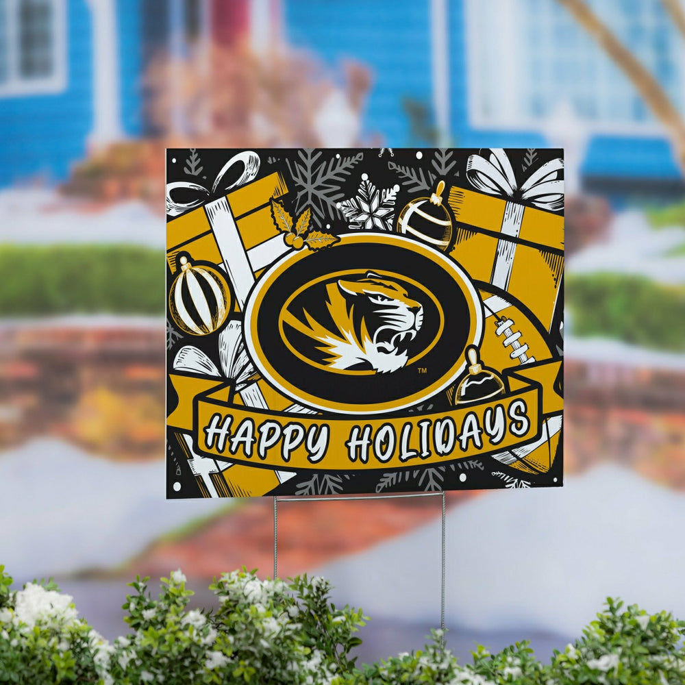 University of Missouri Yard Sign, Holiday, Collegiate, Home