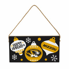 University of Missouri Holiday Wood Wall Sign, 6x11, Collegiate, Home