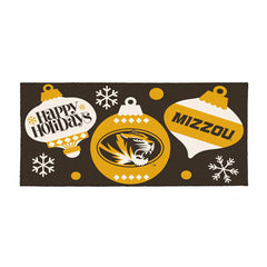 University of Missouri Holiday Flocked Coir Sassafras Switch Mat, 22"x, Collegiate