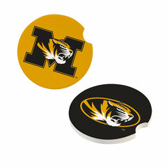 University of Missouri Car Coaster Set, 2pc, Collegiate, Home