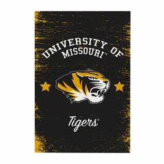 University of Missouri Wood Wall Sign, 16x24, Collegiate, Home