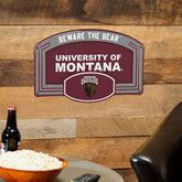 University of Montana USA Embossed Steel Wall Sign, 11" x 17", Collegiate, Home