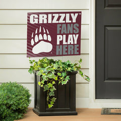 University of Montana Coroplast Yard Sign "Fans Play Here", Collegiate, Home