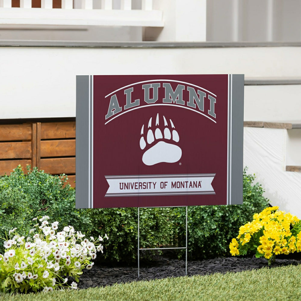 University of Montana Coroplast Yard Sign Alumni, Collegiate, Home