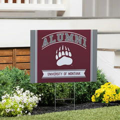 University of Montana Coroplast Yard Sign Alumni, Collegiate, Home