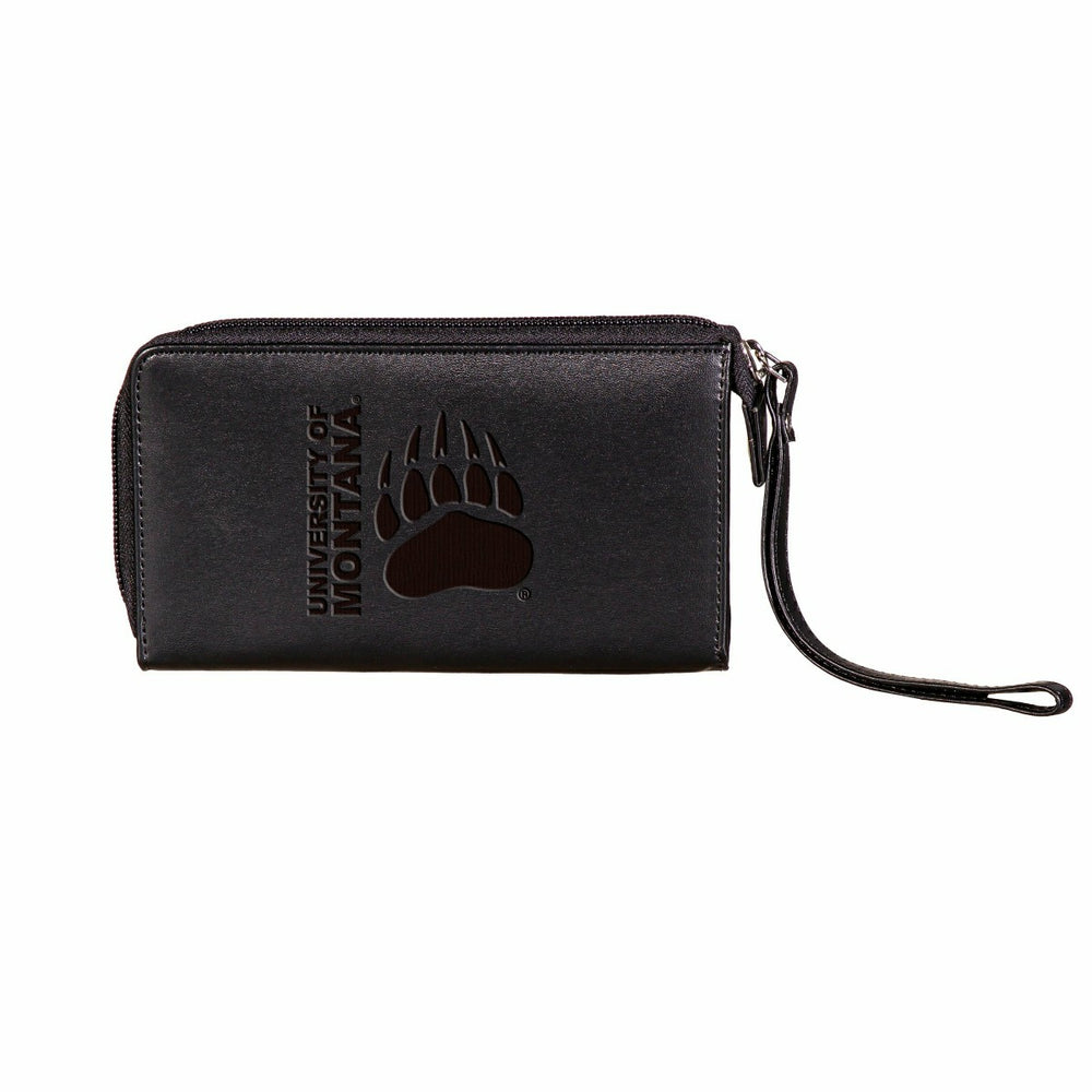 Wristlet Wallet, Black, University of Montana, Collegiate, Home
