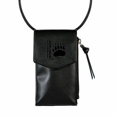 University of Montana, Cross Body Wallet, Black, Collegiate, Home