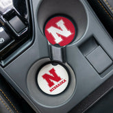 University of Nebraska Car Coaster Set, 2pc, Collegiate, Home