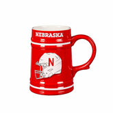 University of Nebraska Ceramic Stein Cup, 24oz, Collegiate, Home
