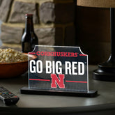 University of Nebraska College Rectangle Desklite LED Decor, Collegiate, Home