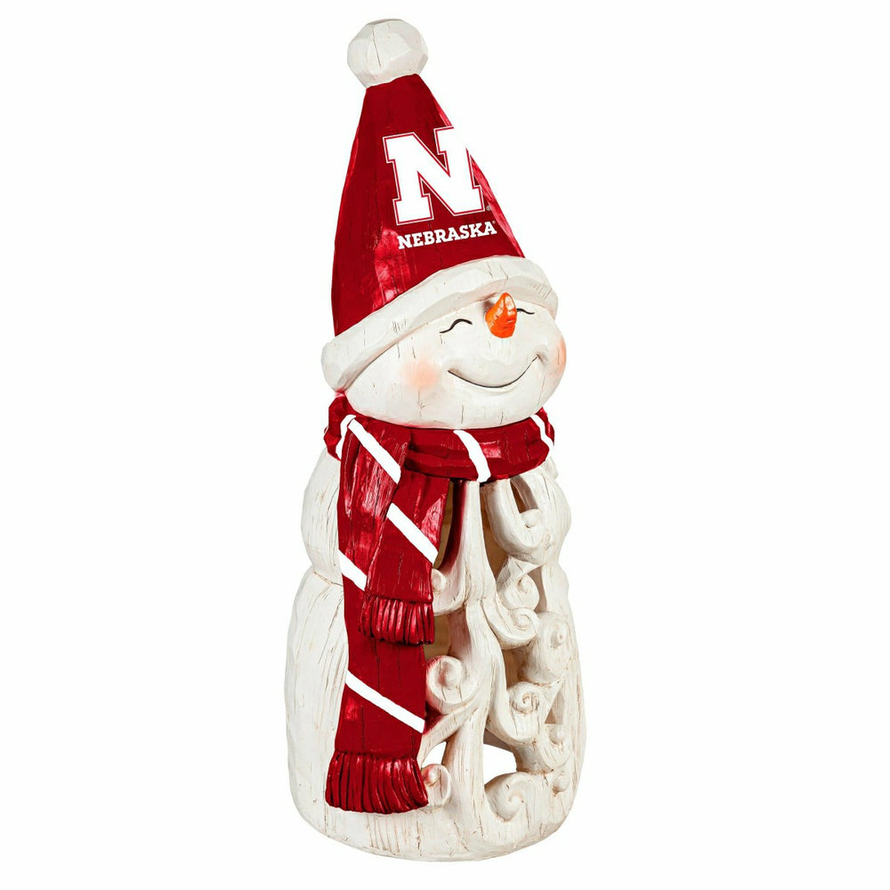 University of Nebraska Snowman LED Statuary, 26", Collegiate