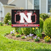 University of Nebraska Yard Sign, Patriotic, Collegiate, Home