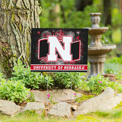 University of Nebraska Yard Sign, Patriotic, Collegiate, Home