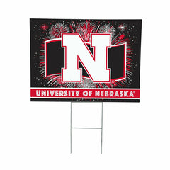 University of Nebraska Yard Sign, Patriotic, Collegiate, Home