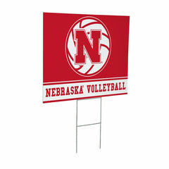 University of Nebraska Yard Sign, Volleyball, Collegiate, Home