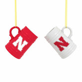 University of Nebraska Ceramic Mini Stein, 3oz, set of 2, Collegiate, Home