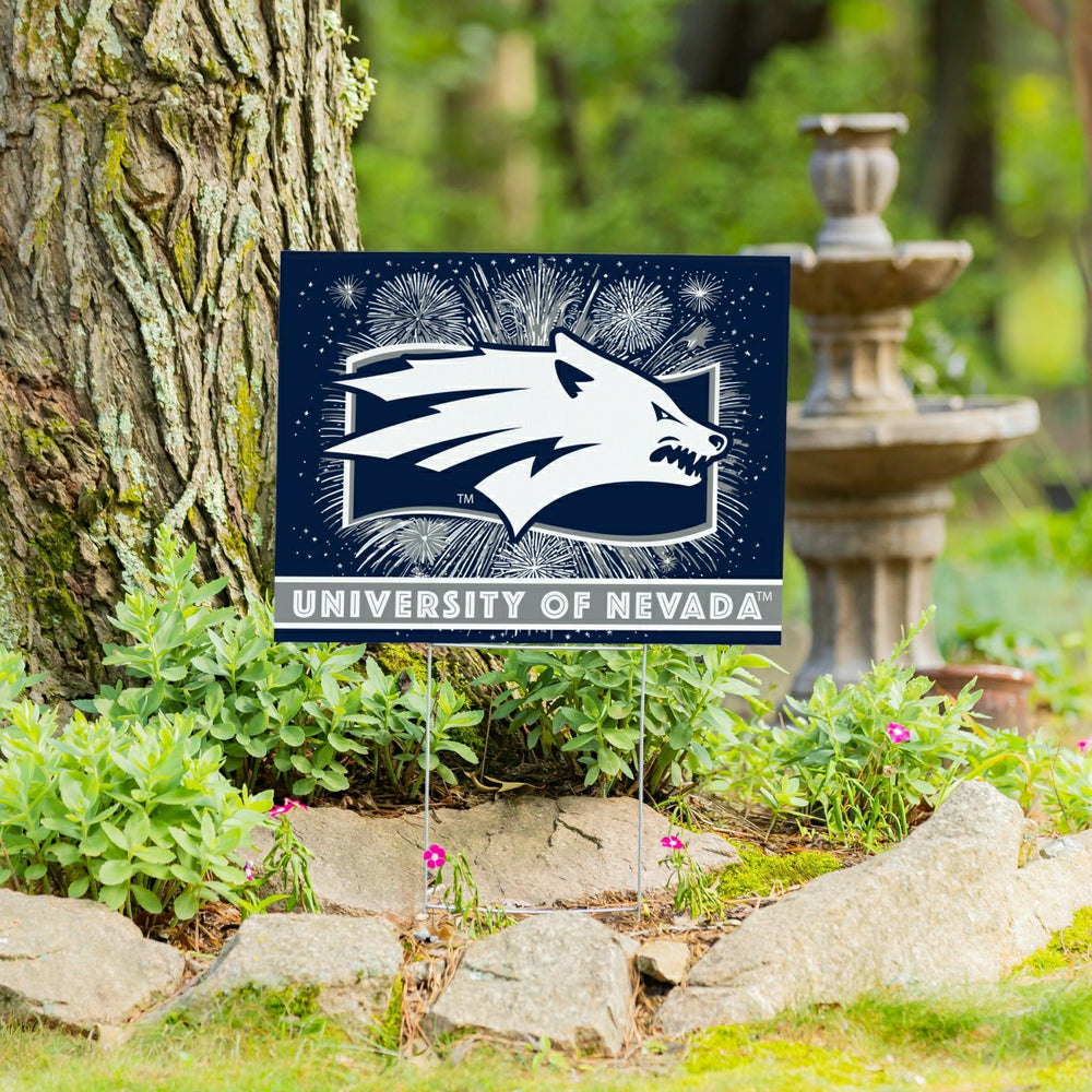 University of Nevada Yard Sign, Patriotic, Collegiate, Home