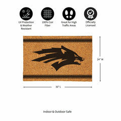 University of Nevada Large One Color Coir Mat, 36"x24", Collegiate