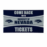 28" x 16" PVC Trapper Mat, Come Back with Tickets, University of Nevad, Collegiate