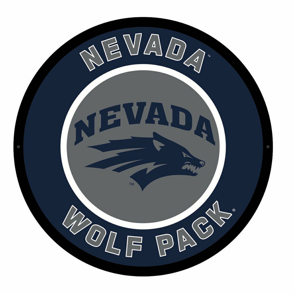 LED Wall Decor, Round, University of Nevada, Collegiate, Home