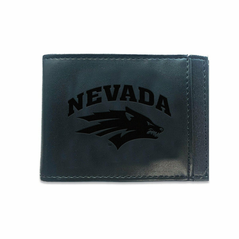 Front Pocket Wallet w/ RFID Blocking, University of Nevada, Black, Collegiate, Home