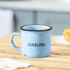 University of North Carolina Ceramic Camp Cup with Enamel Finish, 14oz, Collegiate, Home