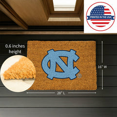Coir Mat, 16"x28", University of North Carolina, Collegiate