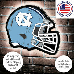 LED Wall Decor, Helmet, University of North Carolina, Collegiate, Home
