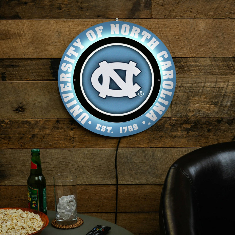 University of North Carolina, Metal Lite, Round, Collegiate