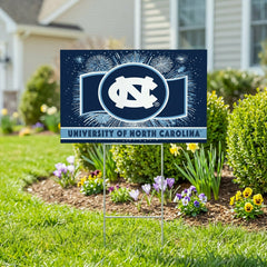 University of North Carolina Yard Sign, Patriotic, Collegiate, Home