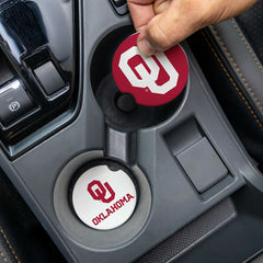 University of Oklahoma Car Coaster Set, 2pc, Collegiate, Home