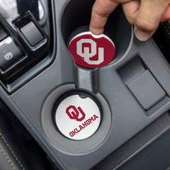 University of Oklahoma Car Coaster Set, 2pc, Collegiate, Home