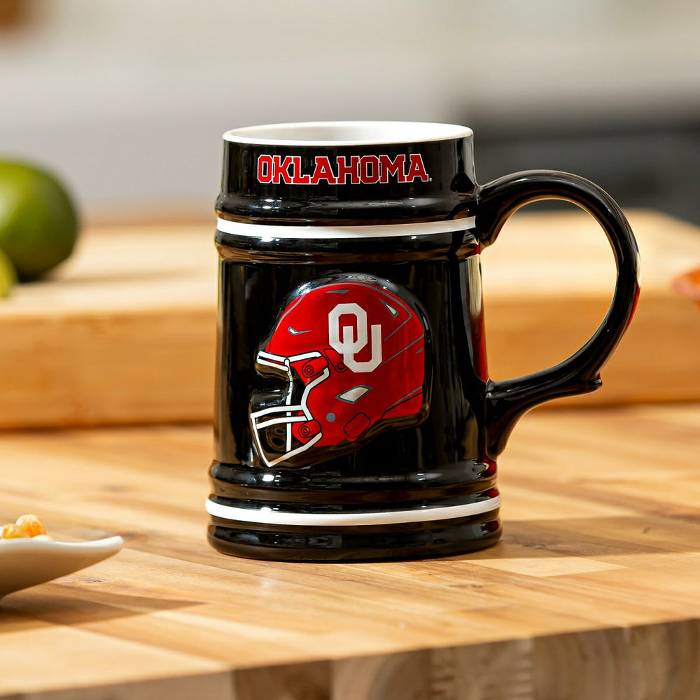 University of Oklahoma Ceramic Stein Cup, 24oz, Collegiate, Home