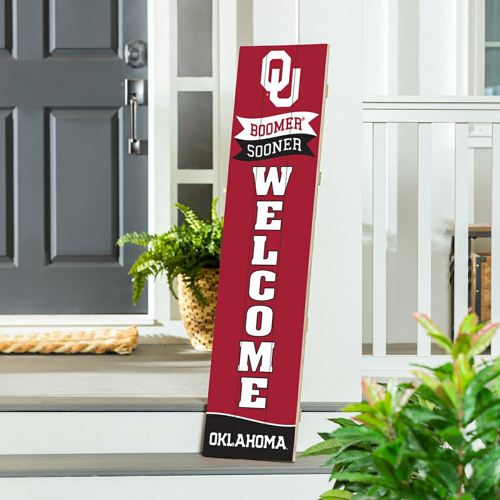 University of Oklahoma Large Single Sided Leaner, 46", Collegiate, Home