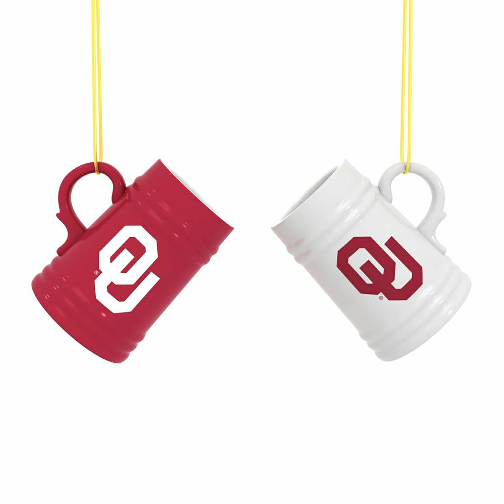 University of Oklahoma Ceramic Mini Stein, 3oz, set of 2, Collegiate, Home