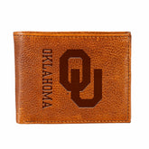 University of Oklahoma, Embossed 100% Genuine Tumbled Leather Passcase, Collegiate, Home