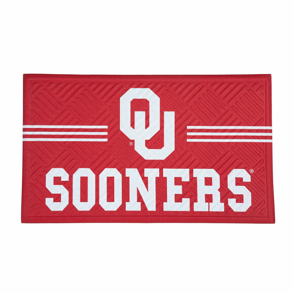 Embossed Mat, Cross Hatch, University of Oklahoma, Collegiate
