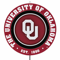 University of Oklahoma, Metal Lite, Round, Collegiate