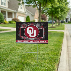 University of Oklahoma Yard Sign, Patriotic, Collegiate, Home