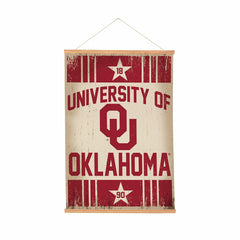 University of Oklahoma, Canvas Wall Tapestry, Medium, 36x24, Collegiate, Home